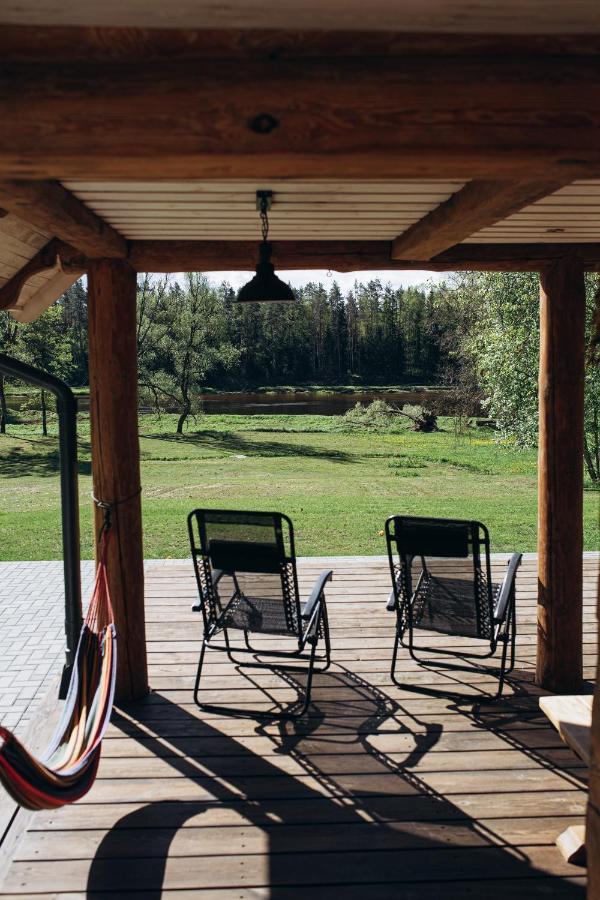 "Gaujmale" Sauna House In Nature Laukbeitini Eksteriør bilde